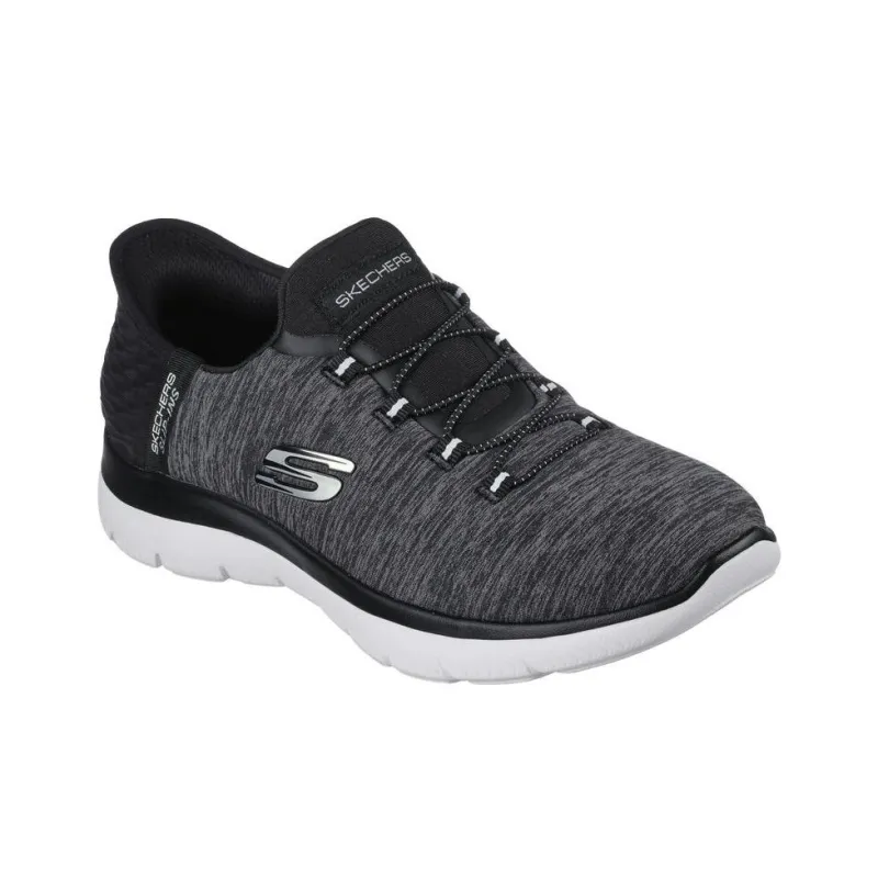 Skechers Summits Abrasion Resistant Breathable Low Top Running Shoes Unisex Gray-2