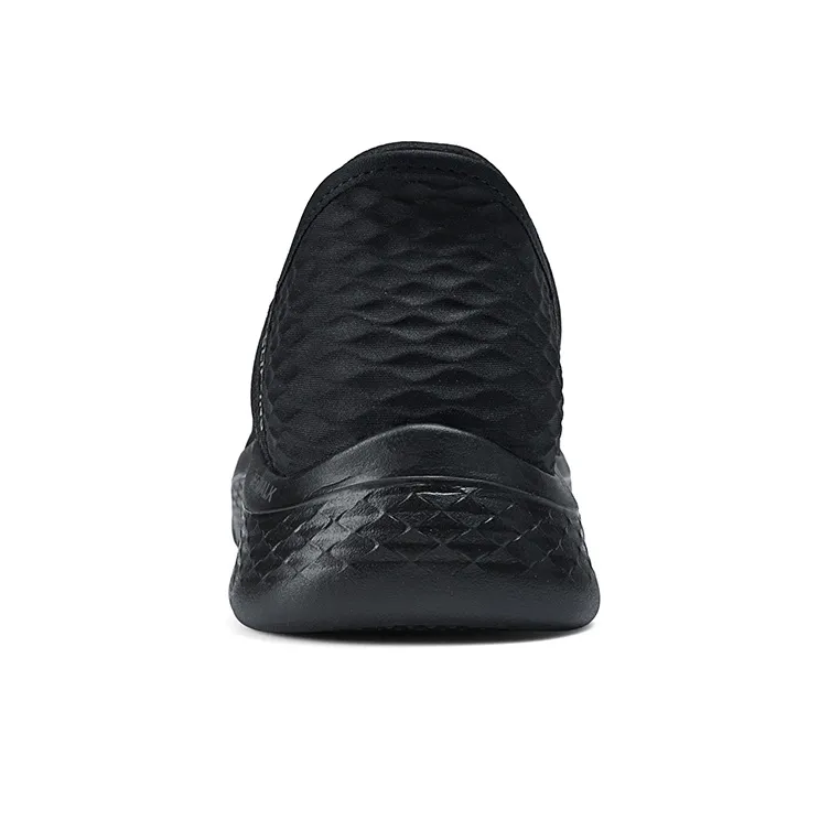 Skechers Go Walk Fle Cushioning Anti Slip And Wear Resistant Low Top Casual Running Shoes Men's Black-4
