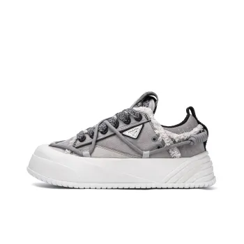 ON MAX Paper Airplane Series Skateboard Shoes Unisex Low Top Gray
