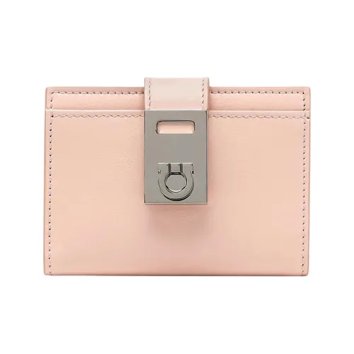 FERRAGAMO Calfskin Card Holder Card Holder Women's Nylund Pink
