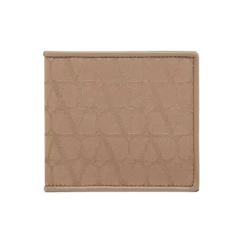Valentino GARAVANI Calfskin Detail Wallet Men's Clay