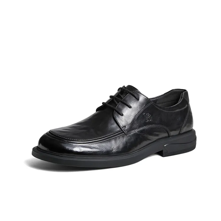 CAMEL Dress Shoes Men Low Top Black/Brown-1
