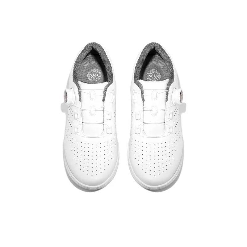 PGA Abrasion Resistant Slip Resistant Lightweight Low Top Golf Shoes Women's White-2