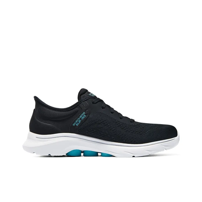 Skechers GO WALK 7 Cushioned Anti Slip And Wear Resistant Lightweight Low Top Casual Running Shoes Women's Black Blue-1