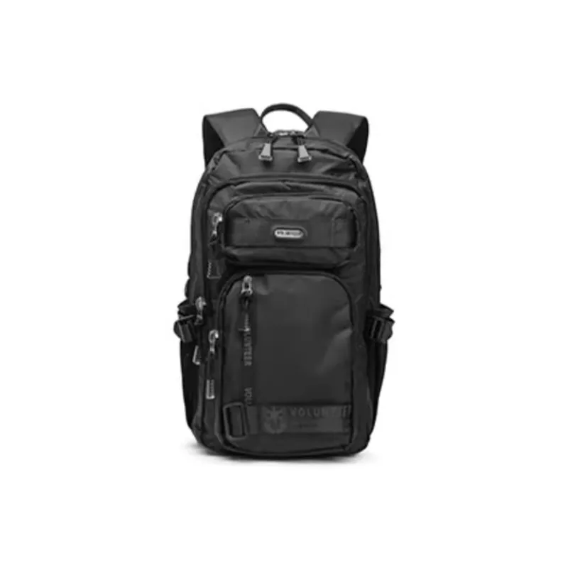 Volunteer Oxford Backpack Medium Size Men's Black/Green-1