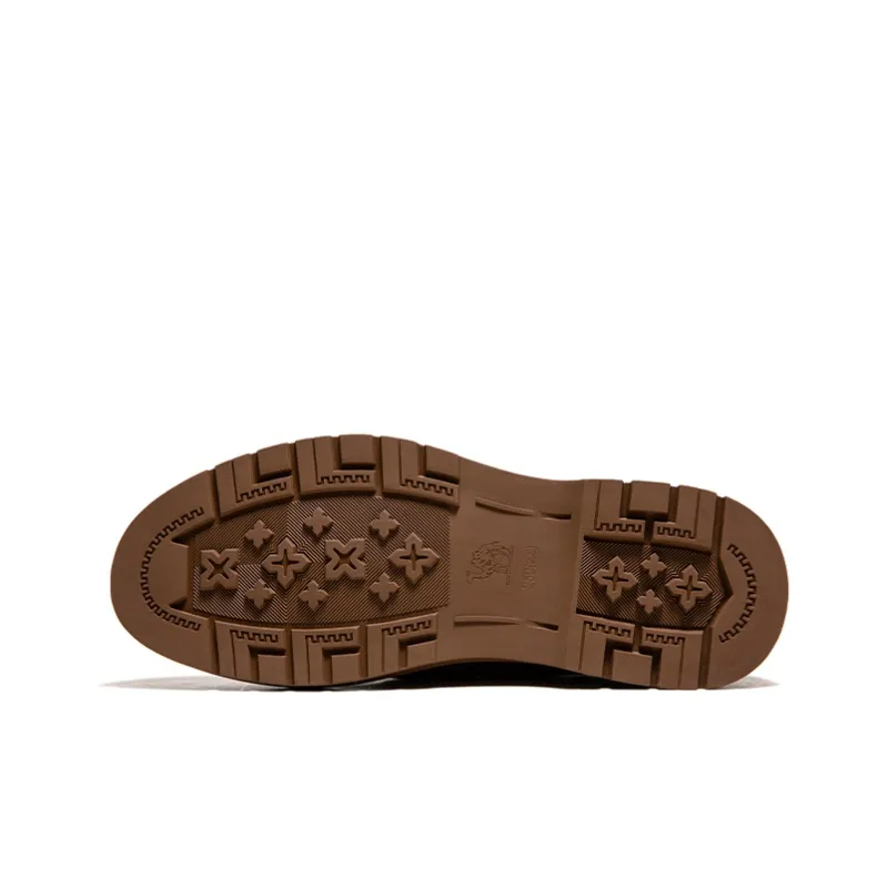 CAMEL Dress Shoes Men Low Top Khaki/Black-4