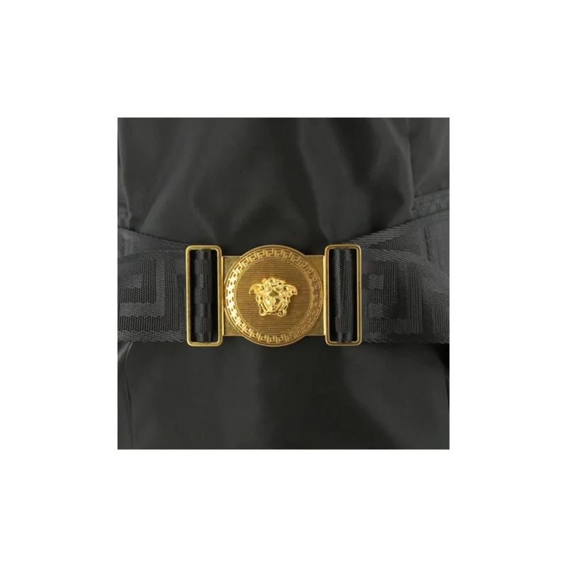 VERSACE Nylon Handbag Regular Men's Black-2