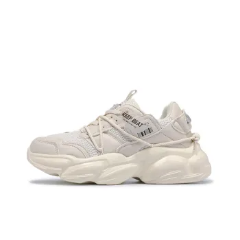 Keep Beat Low-Top Chunky Sneakers Unisex Ecru