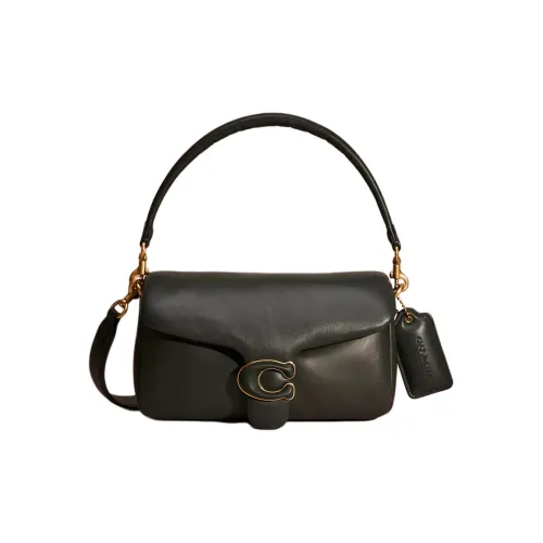 COACH Pillow Leather Crossbody One Shoulder Handbag Medium Size Women's Amazon Green