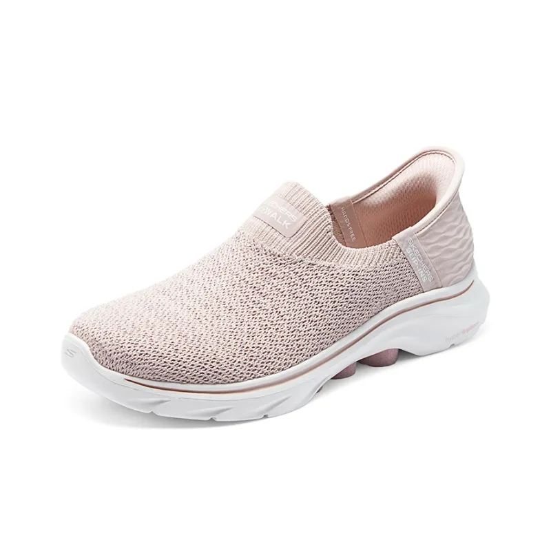 Skechers GO WALK 7 Cushioned Wear Resistant Breathable Lightweight Low Top Casual Running Shoes Women's Pink-2