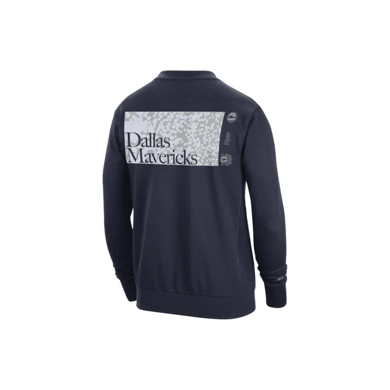 Nike Dallas Mavericks Standard Issue Men's Nike Dri FIT Nba Crew Neck Sweatshirt-1