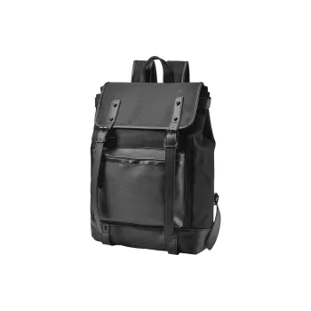 DRACONITE Canvas Students Backpack Regular Unisex Black
