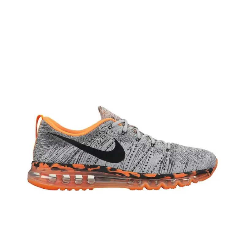 Nike Flyknit Max Wolf Grey Black Orange-1