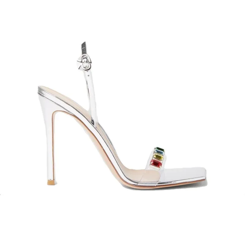 GIANVITO ROSSI Ribbon Candy 105mm Crystal embellished Sandals-1
