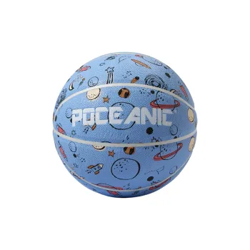 XINSE PU Basketball Blue Graffiti Size 7 Ball Training Unisex
