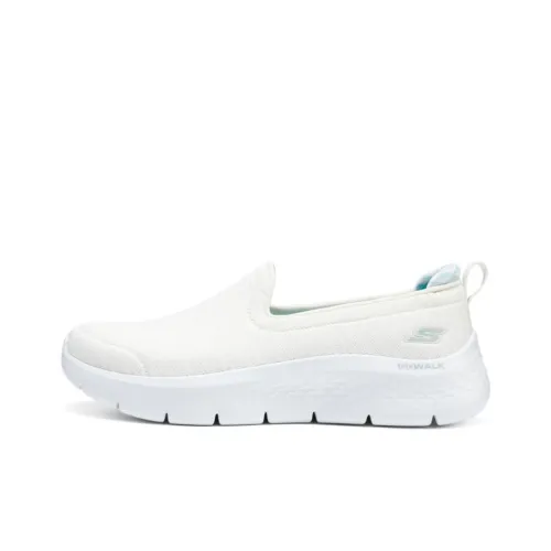 Skechers Go Walk Fle Durable Breathable Lightweight Low Top Casual Shoes Women's White