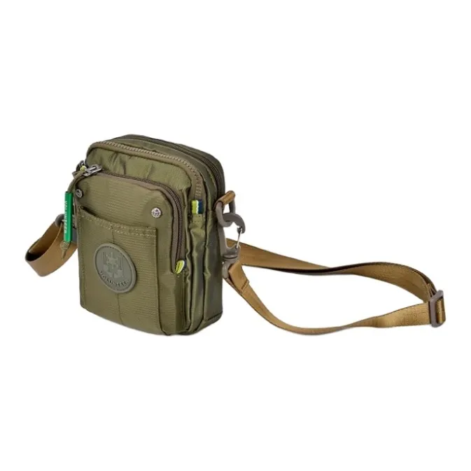 Volunteer Oxford Shoulder Bag Crossbody Bag Small Size Men's Black/Gray Green/Army Green-6