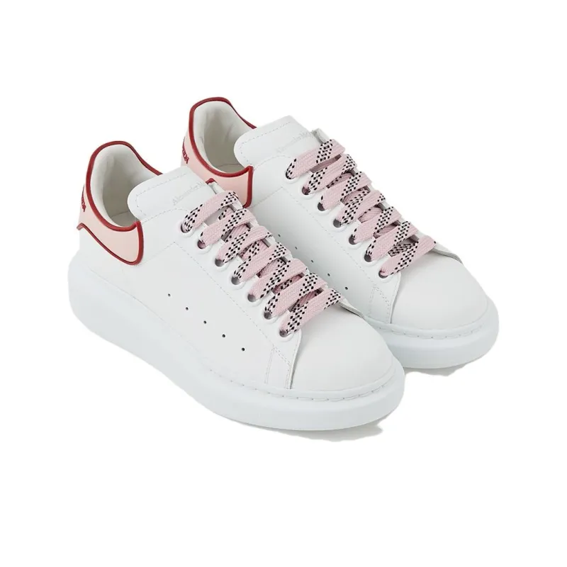 Alexander McQueen Oversized White Pink Carnelian Red Women's-4