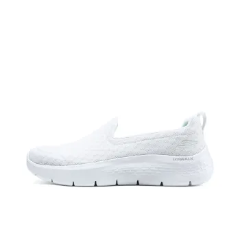 Skechers Go Walk Fle Cushioned Wear Resistant Lightweight Low Top Training Running Shoes Women's White Green