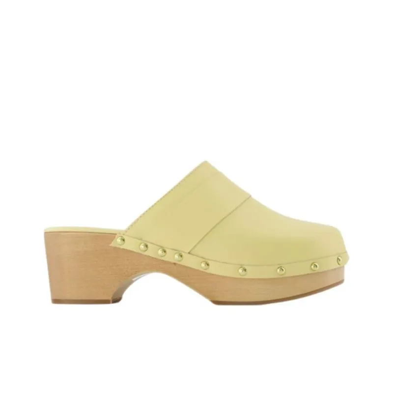 Aeyde Closed Toe Slippers Women's Yellow-1