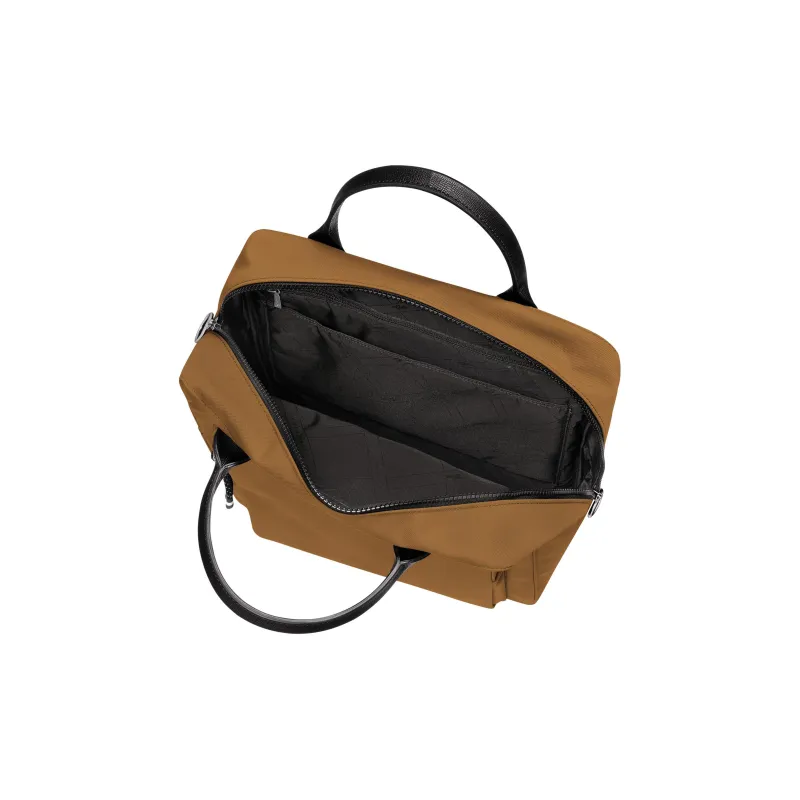 LONGCHAMP Le Pliage Energy Cow Leather Trim Backpack Men's Brown-3