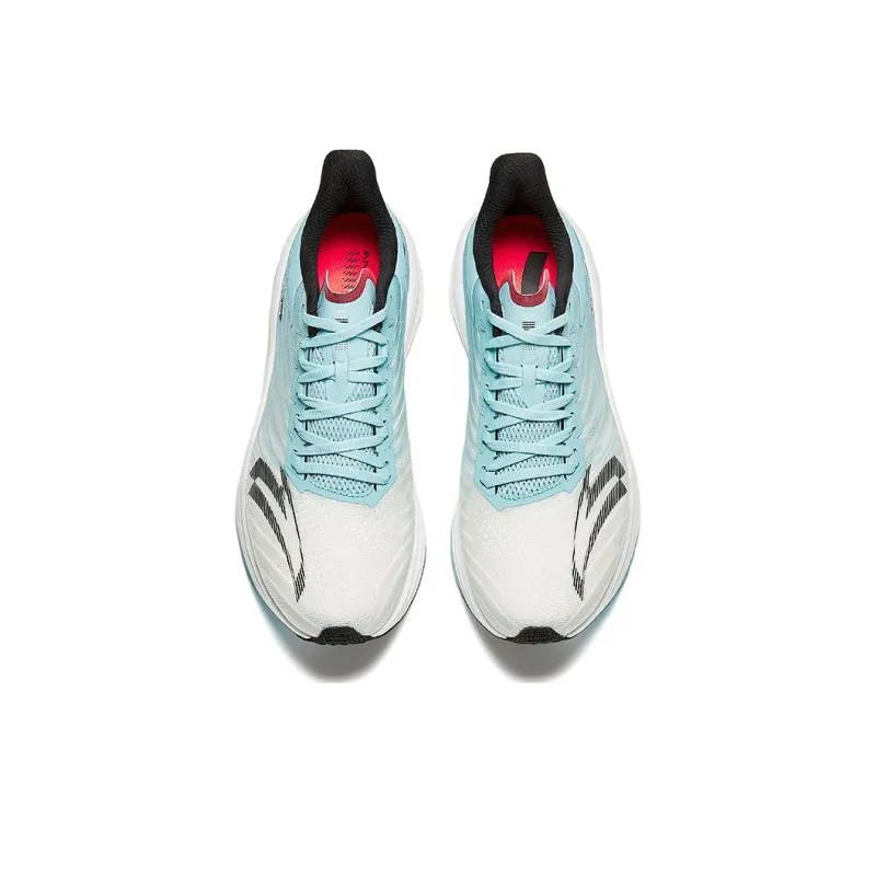 Anta MACH 4.0 Low Top Sprint Long Distance Running Shoes Men's Papyrus White/Macaron Blue/Black-2