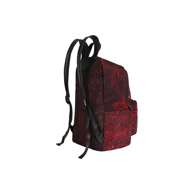 KONADCT Polyester Large Capacity Practical Commute Backpack Stripes Backpack Unisex-3