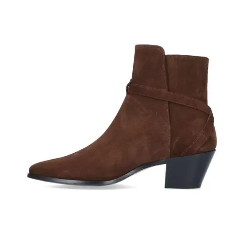 CELINE Ankle Boots Men Brown