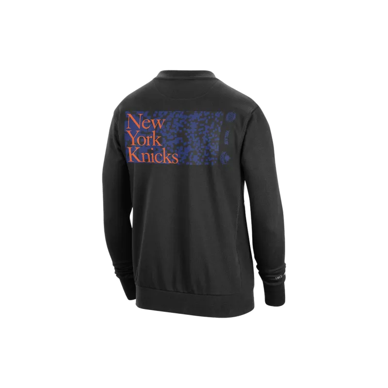 Nike New York Knicks Standard Issue Sweatshirt New York Knicks Men's Black-1