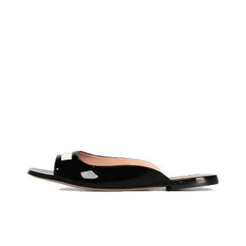 MOSCHINO Abrasion Resistant Slide Slippers Women's Black