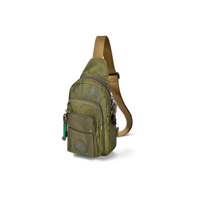 Volunteer Oxford Sling Bags Crossbody Bags Regular Men's Army Green/Black/Gray Green-0