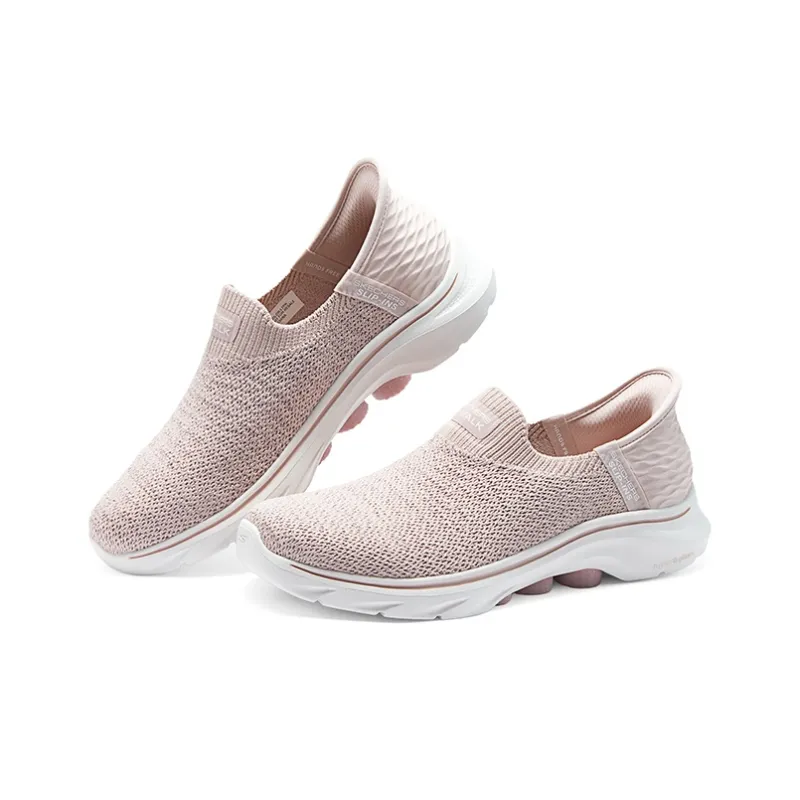 Skechers GO WALK 7 Cushioned Wear Resistant Breathable Lightweight Low Top Casual Running Shoes Women's Pink-3