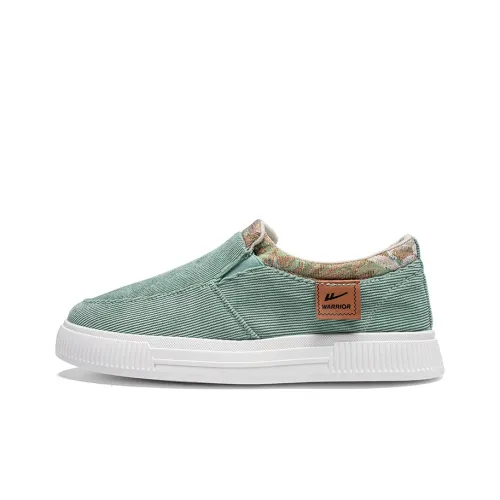 WARRIOR Canvas Shoes Men Low-Top Green