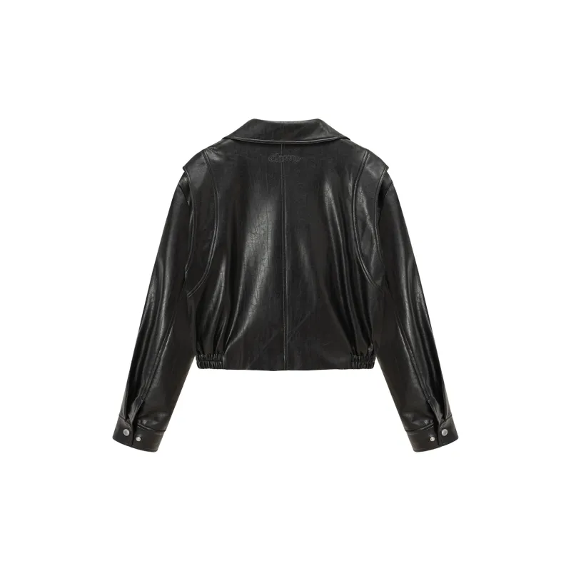 CHUU Leather Jackets Women's-1