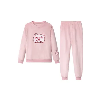 Flowers In Water Pajama Set Women's Pighead Fleece