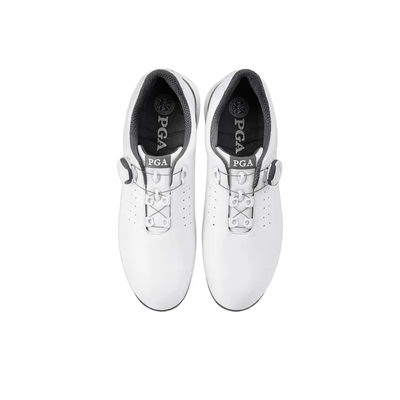 PGA Cushioning, Wear Resistant Low Top Golf Shoes Men's White-2