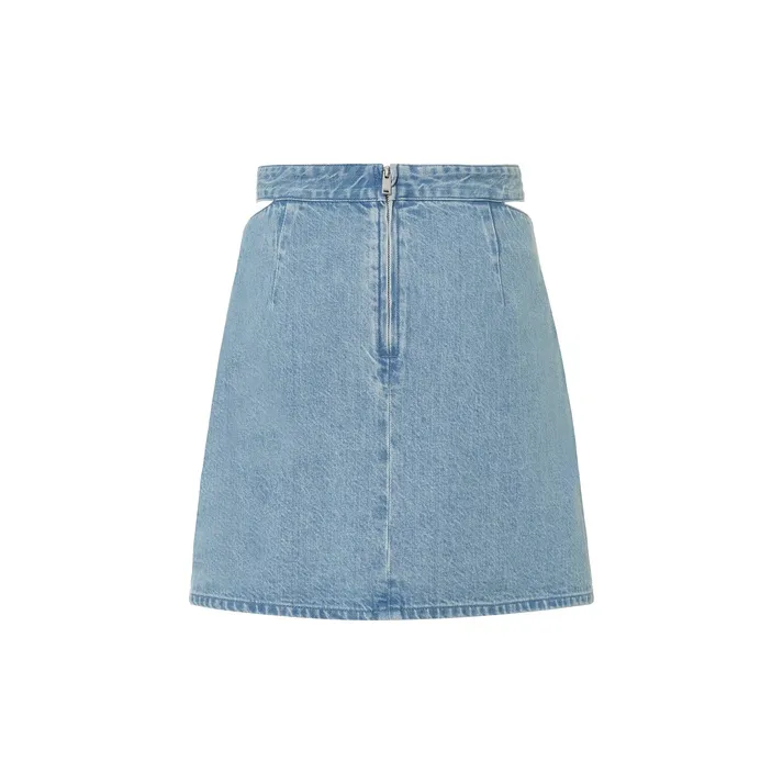 MOCO Denim Short Skirts Women's Denim Light Blue-1