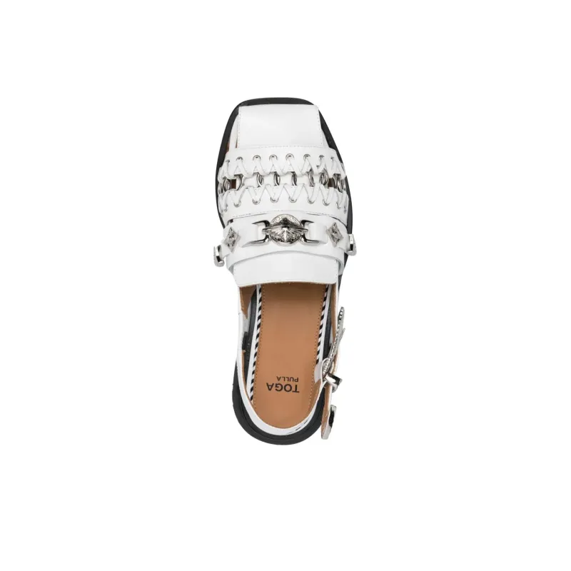 Toga Pulla Embellished Slingback Sandals-3