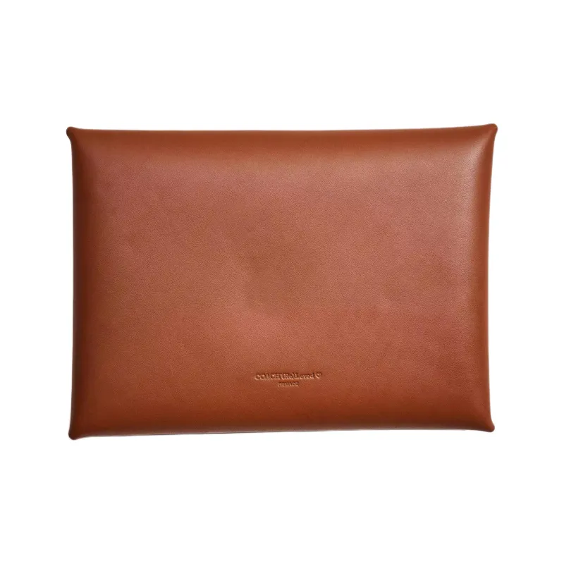 COACH Pouch Leather Wrist Bags Clutches Extra Large Women's Brown-1