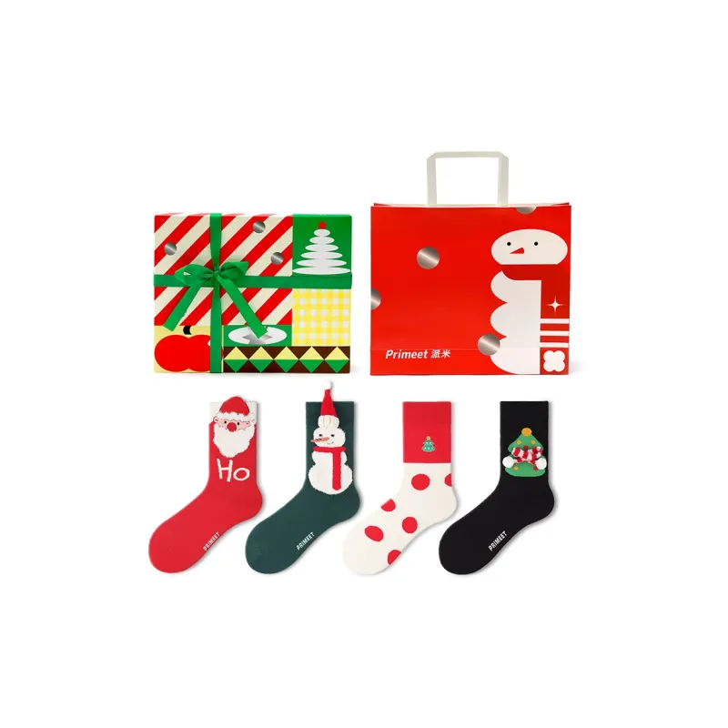 Primeet Mid Calf Socks Unisex 5 Pairs Gift Box Set-23