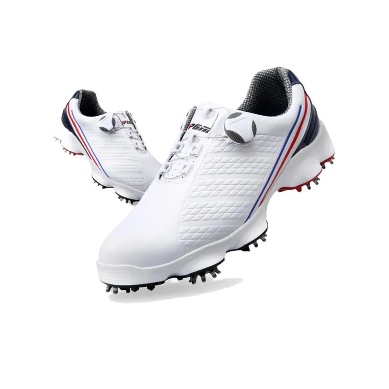 PGM Anti Slip Wear Resistant Golf Shoes Men's White-1