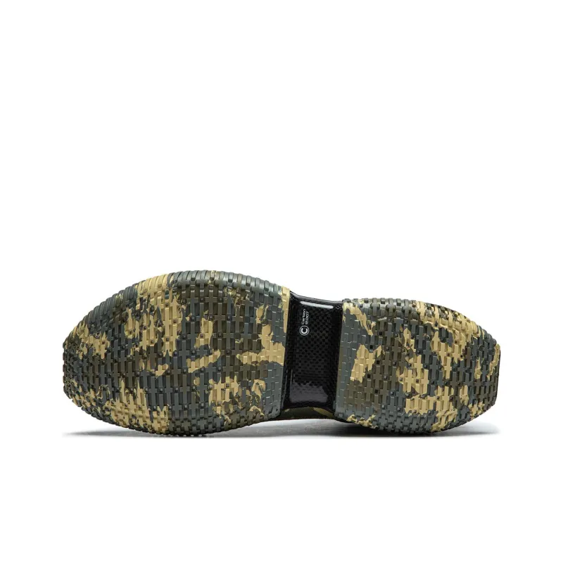 LiNing Badfive 3 Ultra Camouflage Cushioned Slip Resistant Lightweight Mid Top Basketball Shoes Men's Green-6