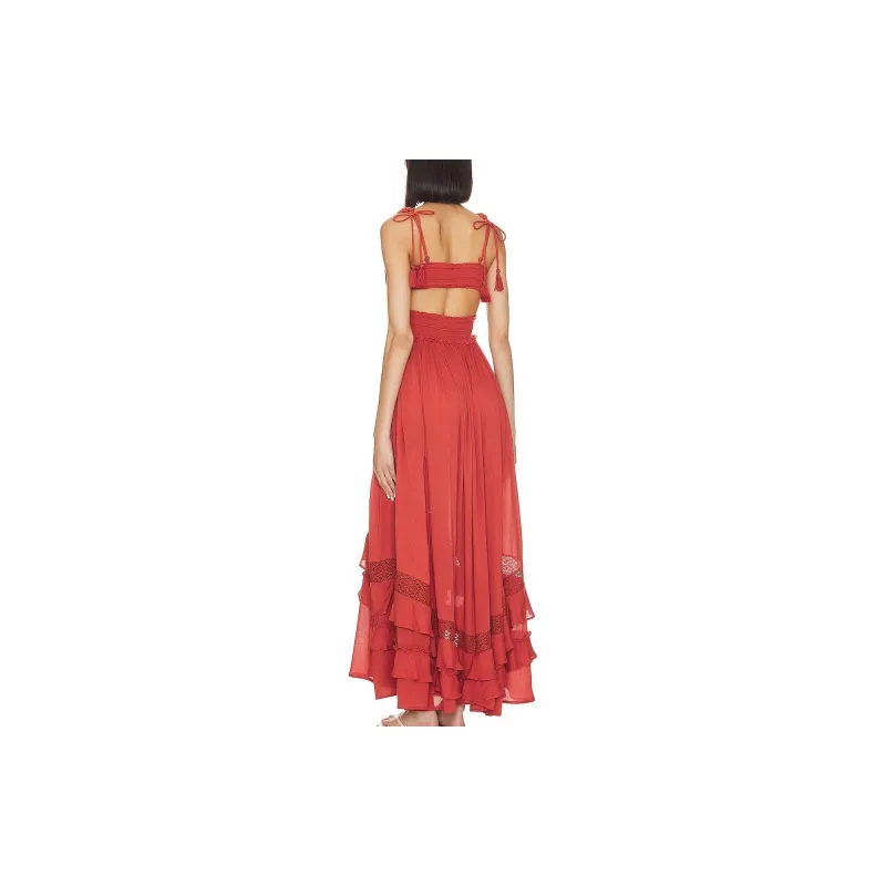 FREE PEOPLE Sleeveless Dress Women's Terracotta-1
