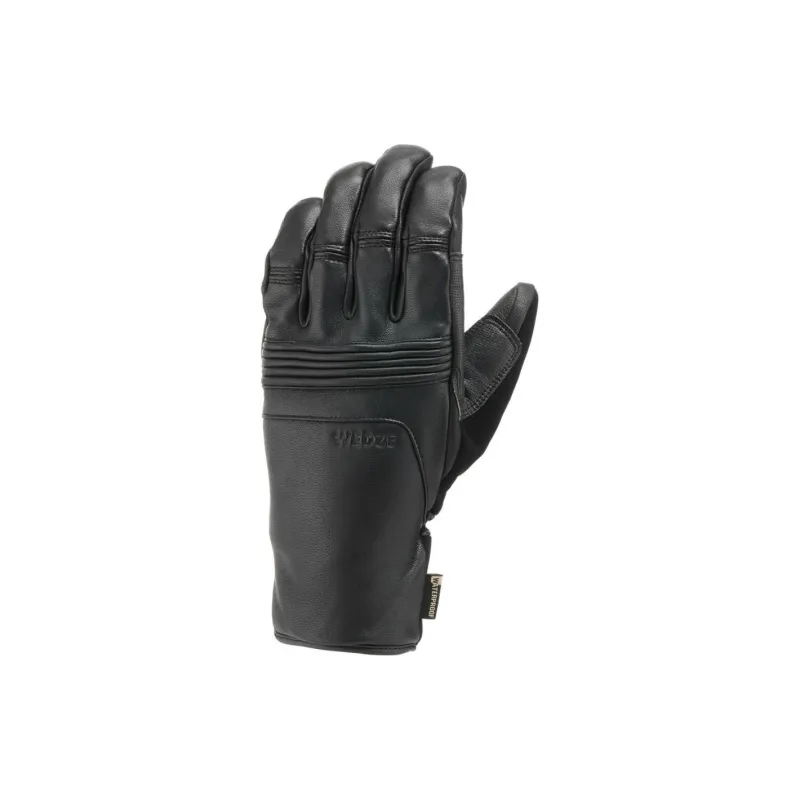 DECATHLON Ski Gloves Leather With Micro Waterproof Outer Material Adjustable Gloves Unisex-0
