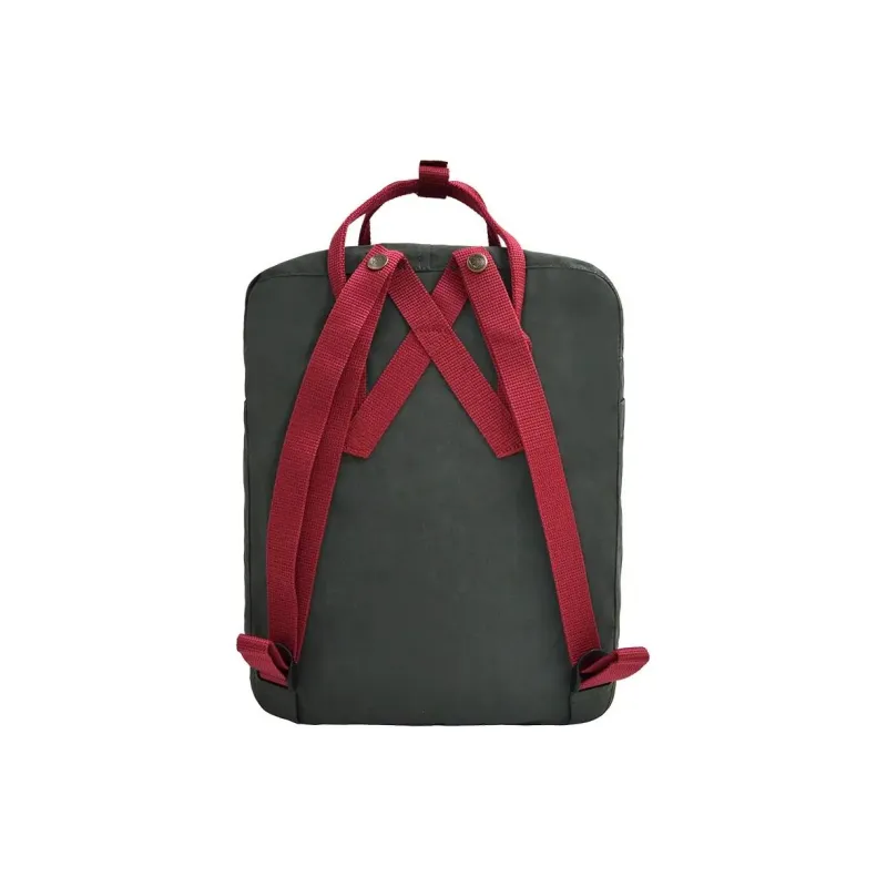 Fjallraven Kanken Vinylon Handbag Backpack Regular Unisex Forest Green Bull Red Multicolor-2