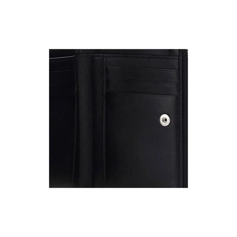 Balenciaga Calfskin Wallet Men's Black-3