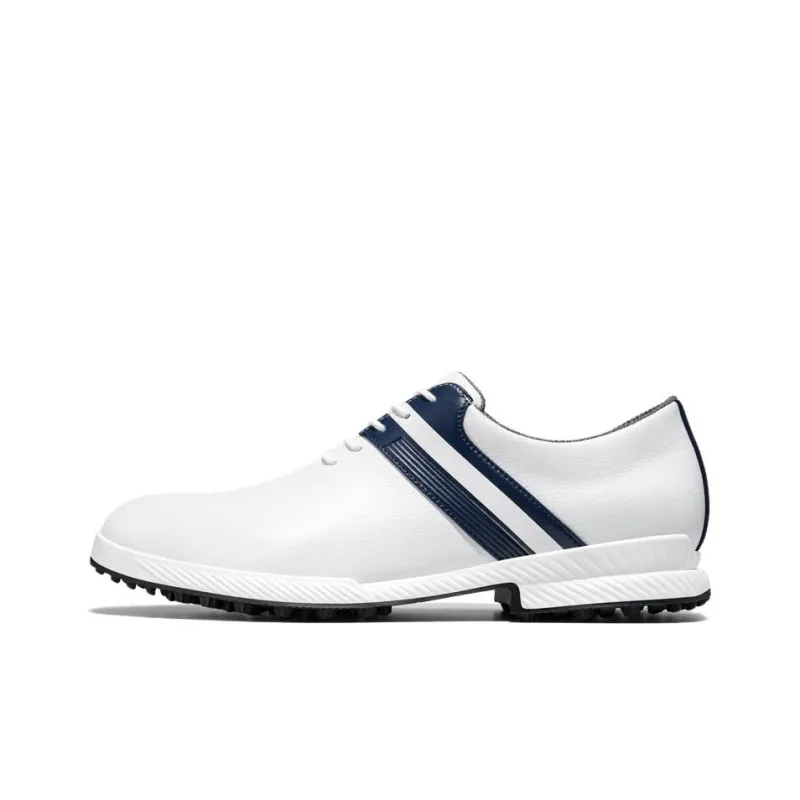 PGA Abrasion Resistant Slip Resistant Low Top Golf Shoes Men's White Blue-0