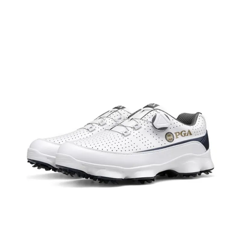PGA Cushioning, Wear Resistant Low Top Golf Shoes Men's White-1
