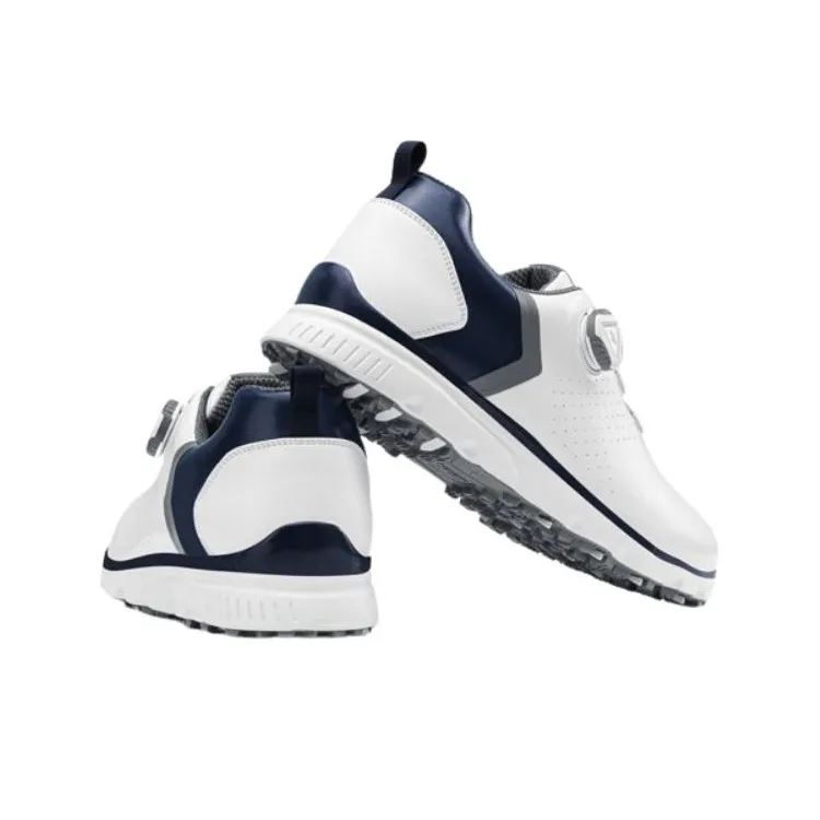 PGM Anti Slip And Wear Resistant Breathable Low Top Golf Shoes Men's White Blue-2
