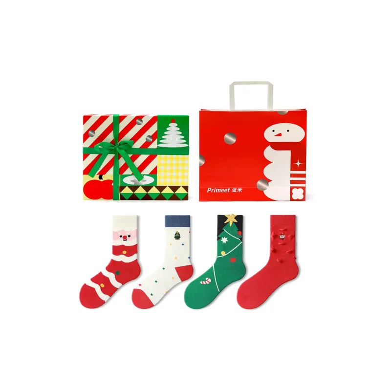 Primeet Mid Calf Socks Unisex 5 Pairs Gift Box Set-26